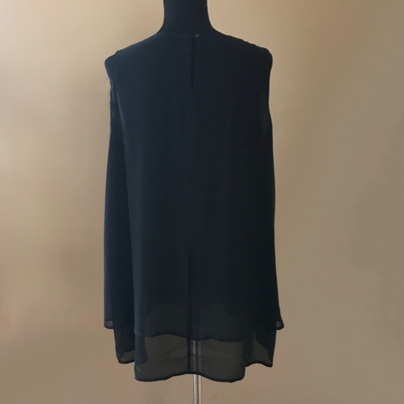Alfani Flowy Sheer Layered Sleeveless Top - Picture 4 of 6